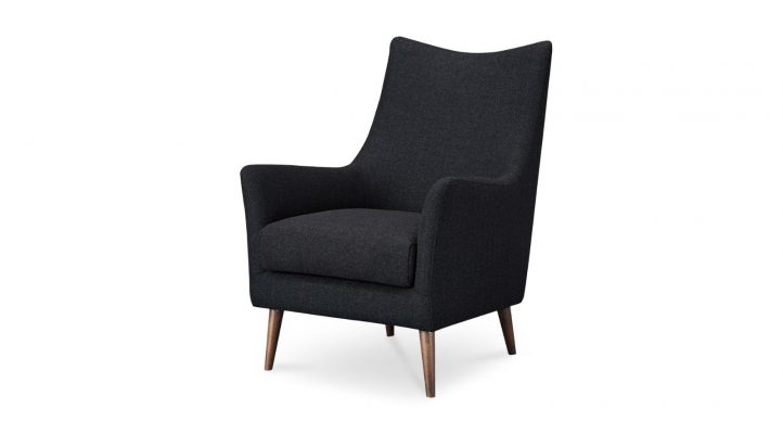 Fisher ArmChair - Charcoal Wool-2