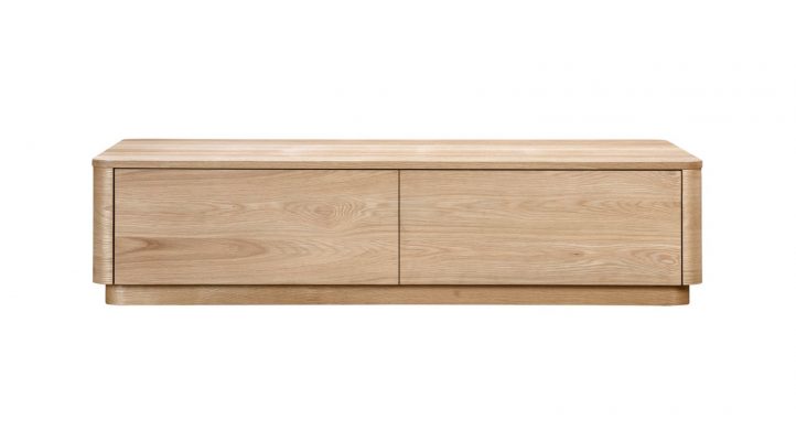 ROUND OFF COFFEE TABLE- OAK-1