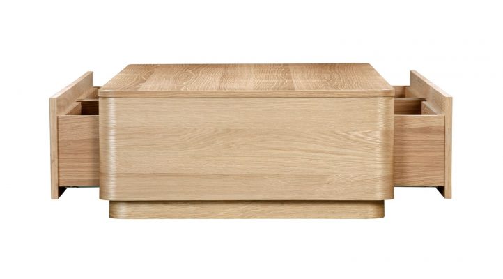 ROUND OFF COFFEE TABLE- OAK-2