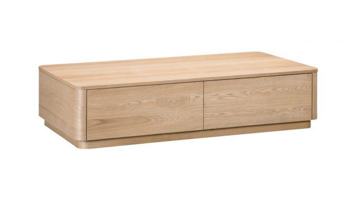 ROUND OFF COFFEE TABLE- OAK-8
