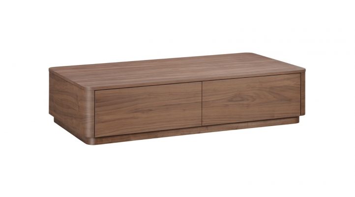 ROUND OFF COFFEE TABLE- WALNUT-1