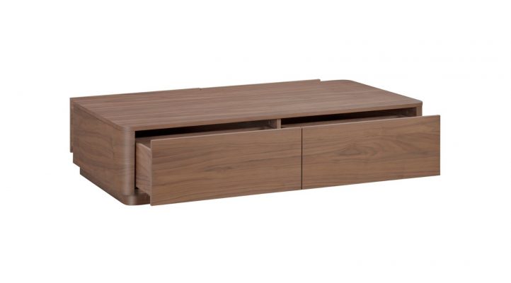 ROUND OFF COFFEE TABLE- WALNUT-4