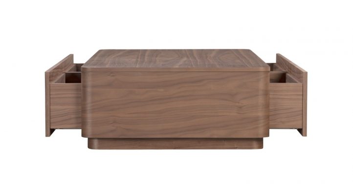 ROUND OFF COFFEE TABLE- WALNUT-5