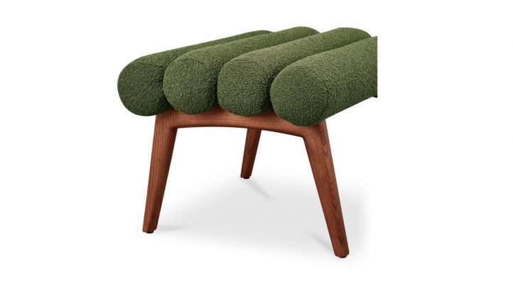 Arlo Stool Performance Fabric- Dark Green (1)