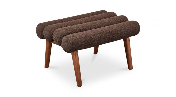 Arlo Stool Performance Fabric- Deep Brown-2