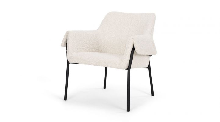Brently- Cream Boucle Accent Chair-1