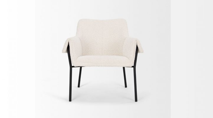 Brently- Cream Boucle Accent Chair-2