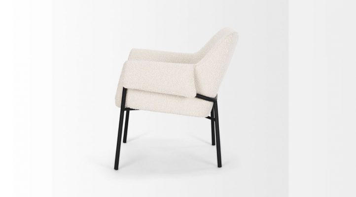 Brently- Cream Boucle Accent Chair-3