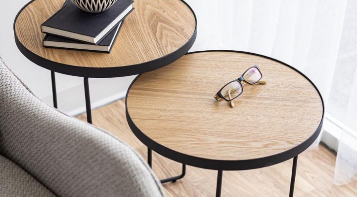 Gastown Nesting Table-Oak S_2-3