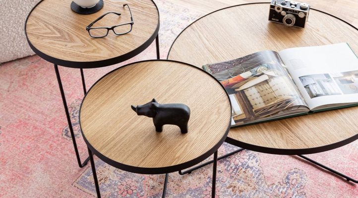 Gastown Nesting Table-Oak S_2-5
