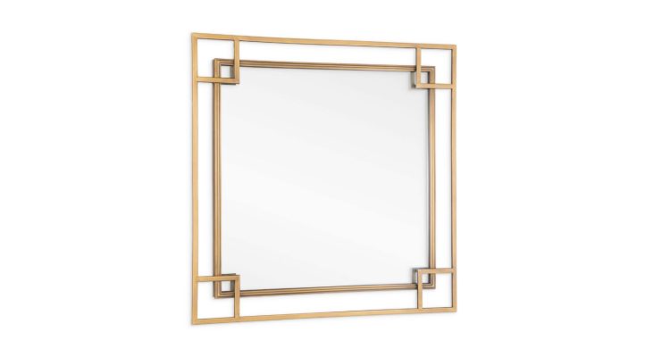 Myla Metal Wall Mirror - Bronze