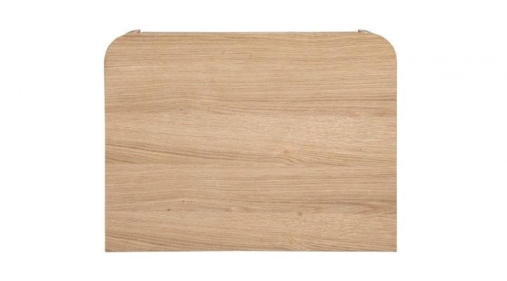 Round Off Tall Nightstand- Oak-2