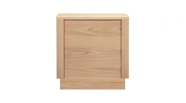 Round Off Tall Nightstand- Oak-5