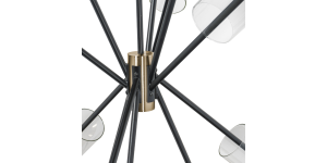 Eliana Chandelier, Black And Brass (4)