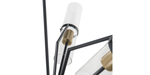 Eliana Chandelier, Black And Brass (5)