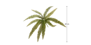 Fern 20.5L Multi Leaf Bush Stem (2)