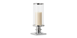 Fino Pedestal 14h Hurricane Candle Holder (1)