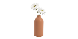 Komi 8h Ceramic Bottle Vase - Terracotta (3)