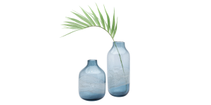 Milky Way 13.5h Glass Vase - Blue (4)