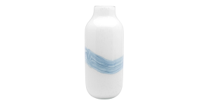 Milky Way 13.5h Glass Vase - White (1)