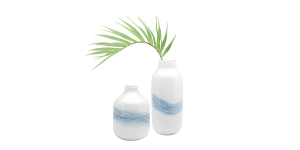 Milky Way 13.5h Glass Vase - White (4)