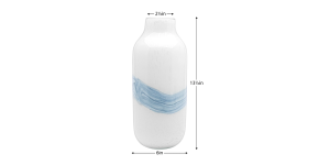 Milky Way 13.5h Glass Vase - White (5)