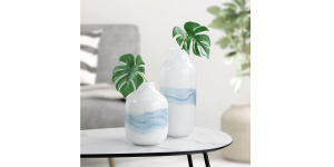 Milky Way 13.5h Glass Vase - White (6)