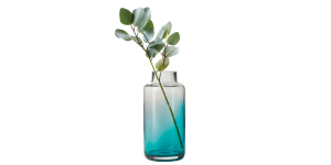 Ocean Blue Ombre 10h Glass Vase (3)