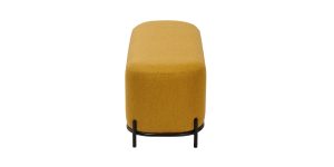 Pender Pin Leg Ashton Weave Upholstery Long Bench - Goldenrod (4)