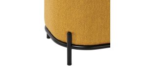 Pender Pin Leg Ashton Weave Upholstery Long Bench - Goldenrod (9)