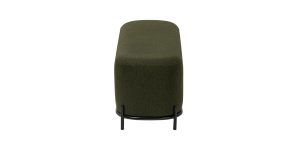 Pender Pin Leg Ashton Weave Upholstery Long Bench - Hunter Green (4)