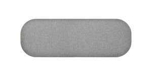 Pender Pin Leg Ashton Weave Upholstery Long Bench - Stone Grey (5)