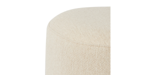 Pender Pin Leg Ashton Weave Upholstery Ottoman Stool - Oatmeal Cream (7)