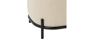 Pender Pin Leg Ashton Weave Upholstery Ottoman Stool - Oatmeal Cream (8)
