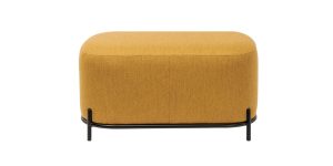 Pender Pin Leg Ashton Weave Upholstery Short Bench - Goldenrod (5)