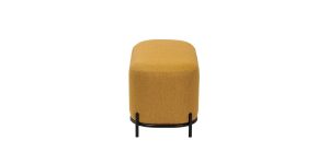 Pender Pin Leg Ashton Weave Upholstery Short Bench - Goldenrod (6)