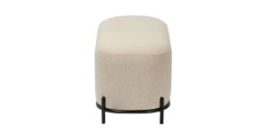 Pender Pin Leg Ashton Weave Upholstery Short Bench - Oatmeal Cream (4)