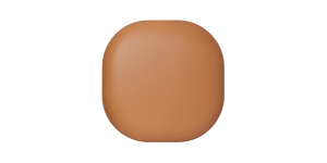 Pender Pin Leg Flat Grain Vegan Faux Leather Ottoman Stool - Caramel (4)