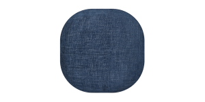 Pender Pin Leg Newport Weave Upholstery Ottoman Stool - Blue (4)
