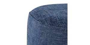 Pender Pin Leg Newport Weave Upholstery Short Bench - Blue (10)