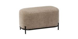 Pender Pin Leg Newport Weave Upholstery Short Bench - Taupe (1)