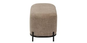 Pender Pin Leg Newport Weave Upholstery Short Bench - Taupe (4)