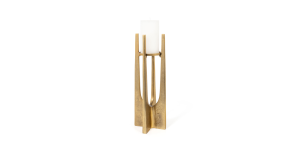Skye Candle Holder, Large Gold (1)