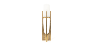 Skye Candle Holder, Large Gold (2)