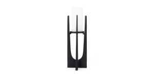 Skye Candle Holder, Small Black (1)