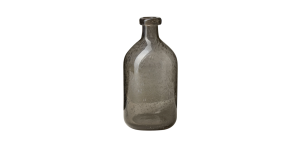 Tito Hand Blown Smoke Glass 8h Bottle Vase (1)