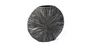 Celestia Metal Vase, Large Grey (3)