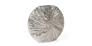 Celestia Metal Vase, Small Nickel (2)