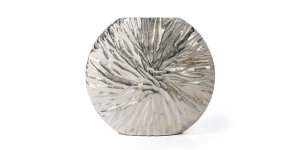 Celestia Metal Vase, Small Nickel (4)