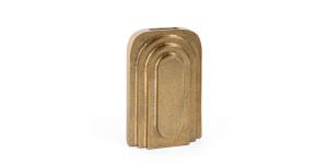 Clarence Metal Vase, Small Gold (2)